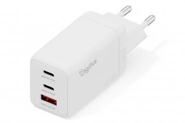USB GaN Charger 67W, 2x USB-C, 1x USB-A 