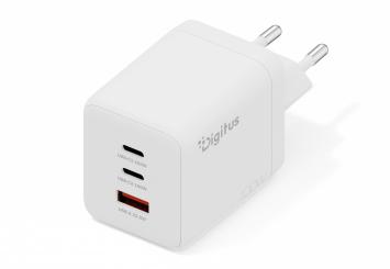 USB GaN Charger 100W, 2x USB-C, 1x USB-A 