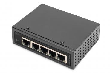 Industrieller 5-Port Gigabit PoE Extender 